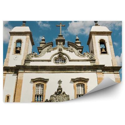 Fototapeta Barokový kostol sochy mesto