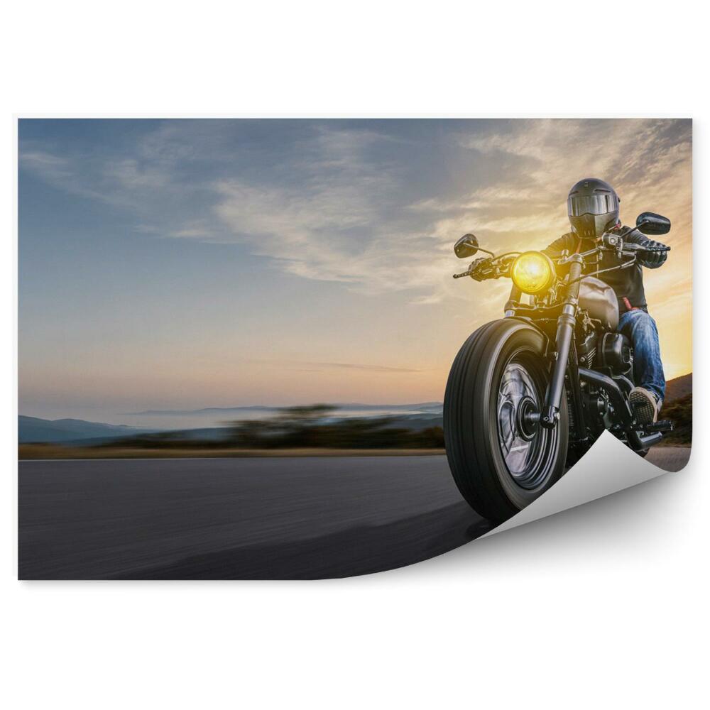 Fototapeta Motocykel na ceste