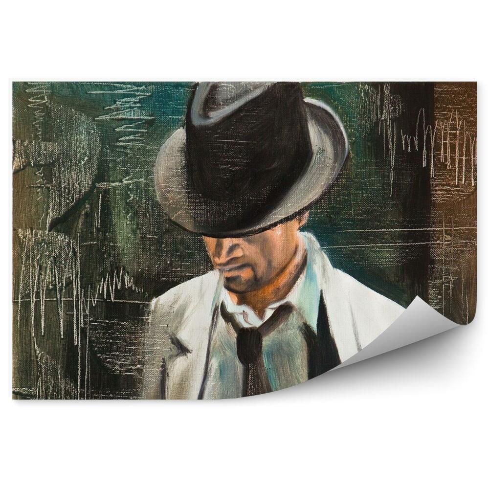 Fototapeta Portrét Muža S Cigaretou