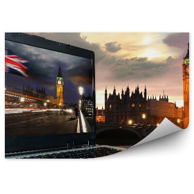 Fototapeta na stenu Uk Londýn Laptop Oblak Fotografia Západ Slnka