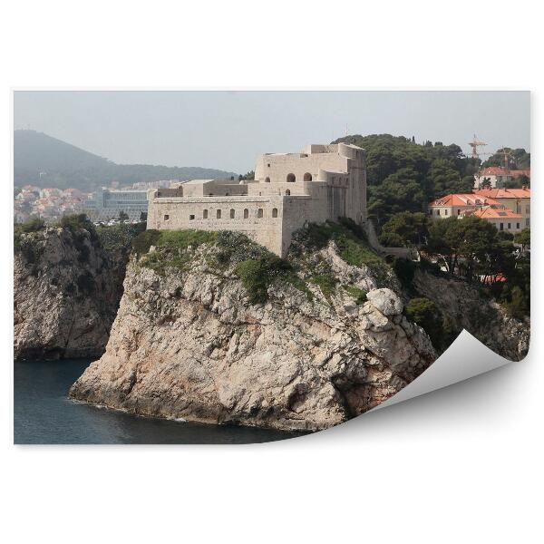 Fototapeta Stavby skaly more príroda Chorvátsko Dubrovník