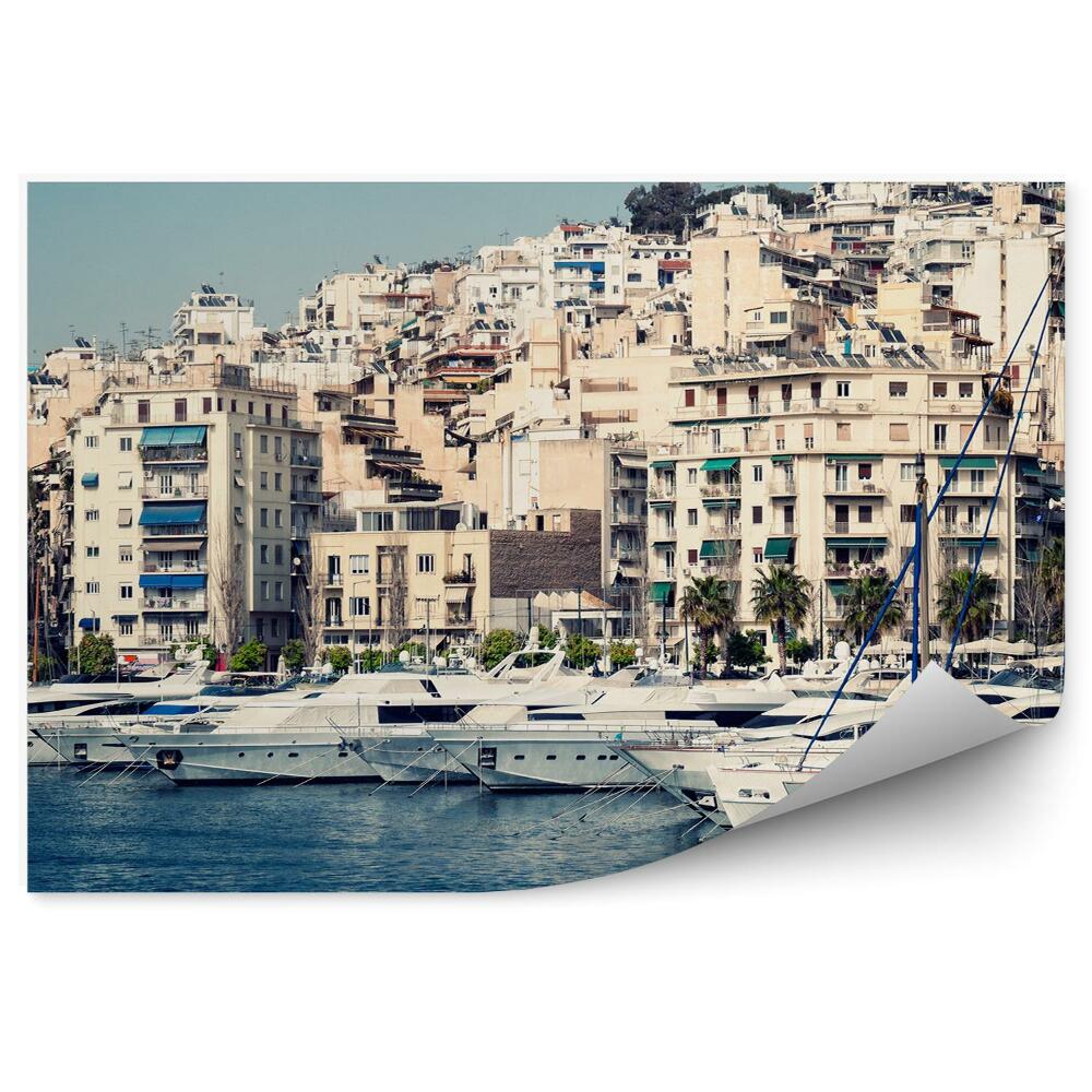 Fototapeta na stenu Budovy lode more Atény Grécko