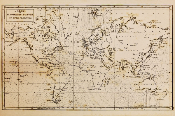 Fototapeta na stenu Stará mapa sveta