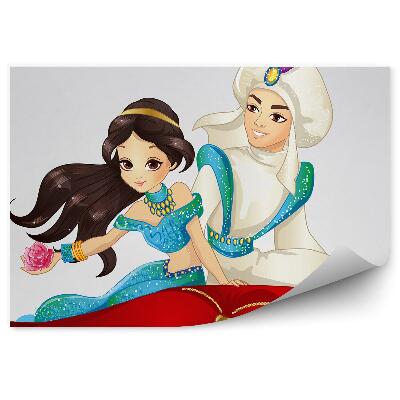 Fototapeta na stenu Lietajúci koberec chlapec a dievča trblietavé kostýmy