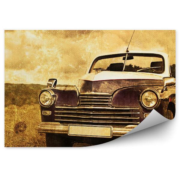Fototapeta Staré auto na historickom poli