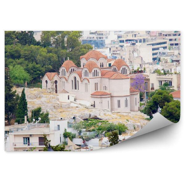 Fototapeta Panoráma Atén Grécko stromy
