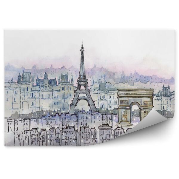 Fototapeta Parížska eiffelova veža