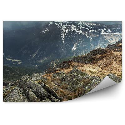 Fototapeta Sudety hory tmavé mraky