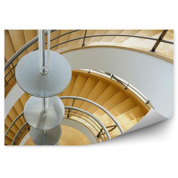 Fototapeta na stenu Rjavo spiralno stopnišče