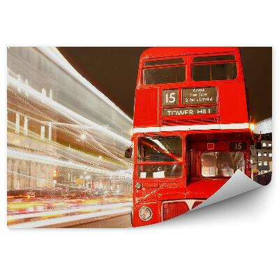 Fototapeta na stenu Rdeči angleški avtobus