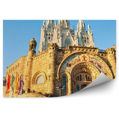 Fototapeta Výzdoba kostola barcelona sochy