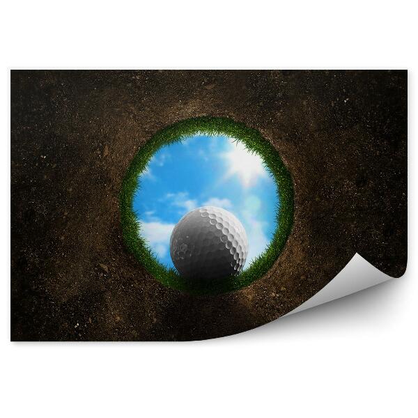 Fototapeta Luknja žogica za golf oblaki neba
