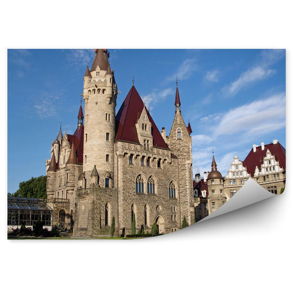 Fototapeta Historický tehlový zámok skleník