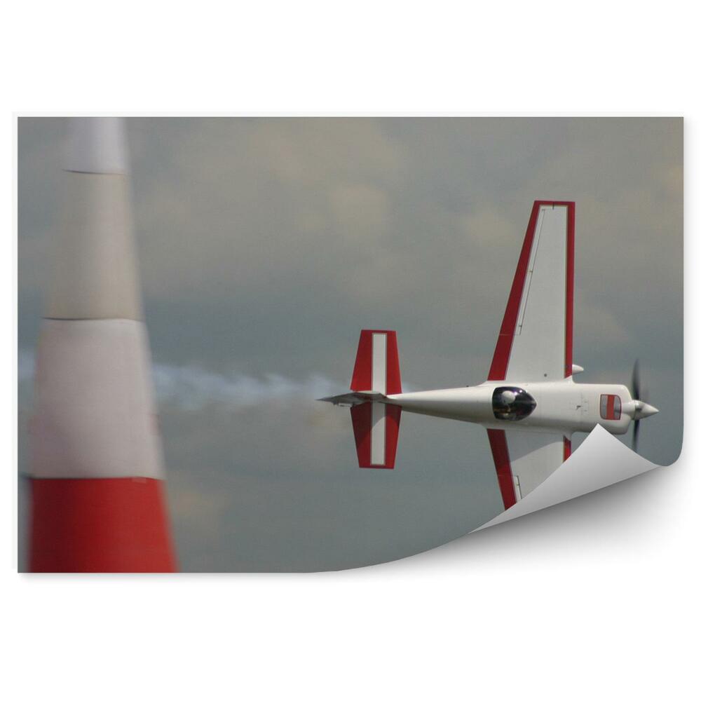 Fototapeta Let Lietadla Do Strán Zamračená Obloha