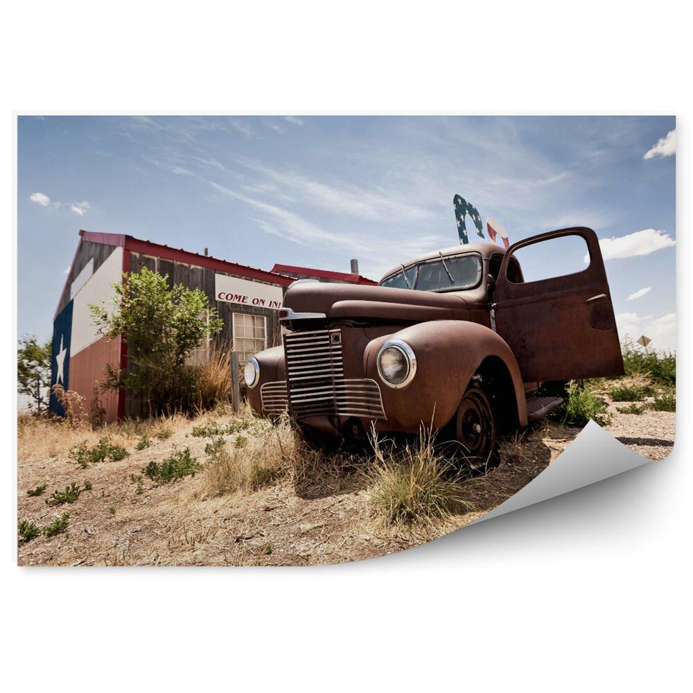 Fototapeta na stenu Opustená reštaurácia na ceste Route 66 v USA