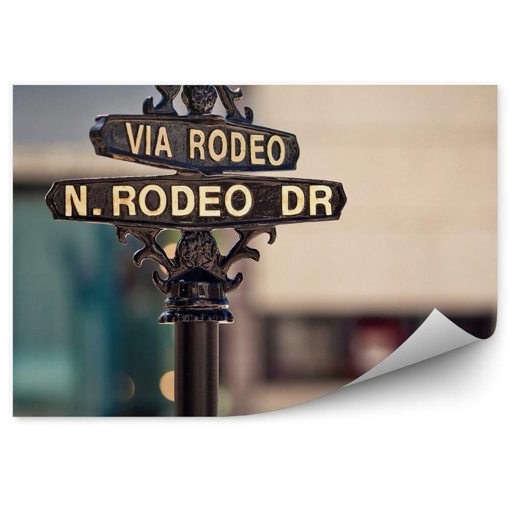 Fototapeta Značka Ulice Mesta