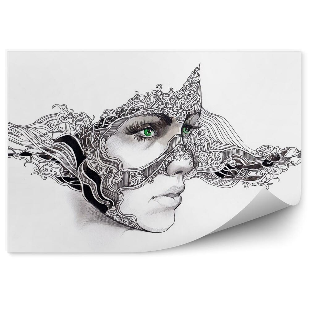 Fototapeta Ženská Tvár V Maske