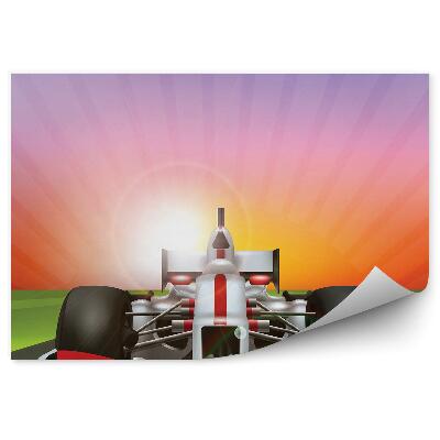 Fototapeta na stenu Bela rdeča formula 1 bolidi cestno letalo