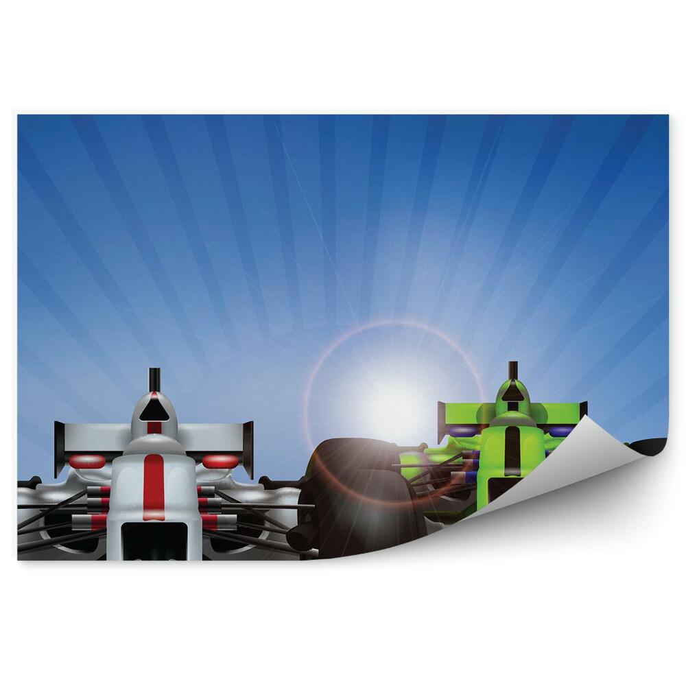 Fototapeta na stenu Barvno letalo formula 1 bolides road