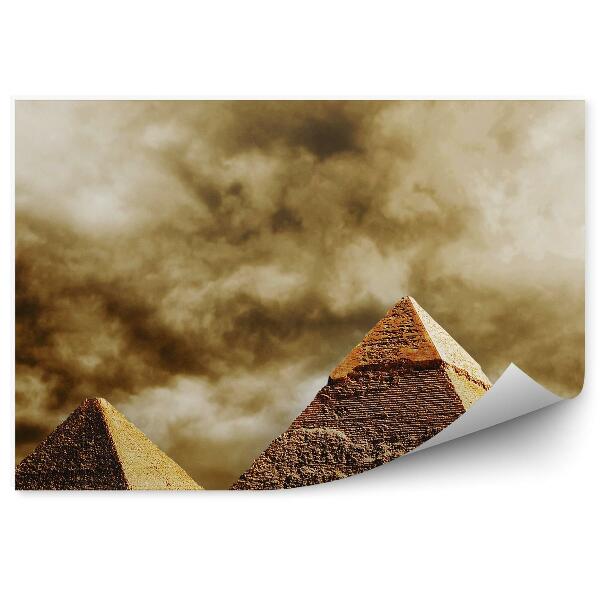 Fototapeta Egiptske piramide oblačno nebo