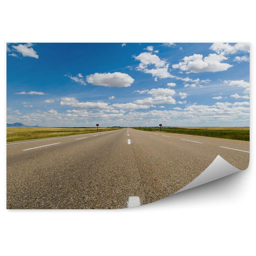 Fototapeta Cesta Po Ceste Tráva Obloha