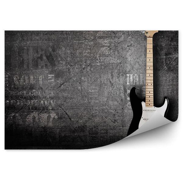 Fototapeta na stenu Elektrická gitara hudobný nástroj sivé pozadie