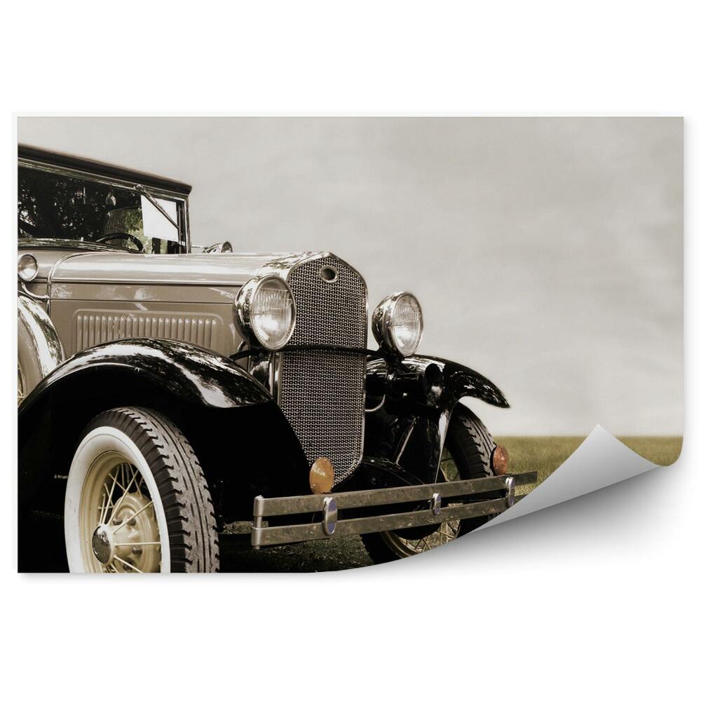 Fototapeta na stenu Klasické sivé auto