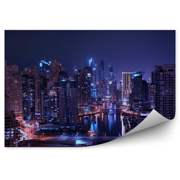 Fototapeta Dubaj Mrakodrapy Mesto Svetlá Krajina