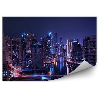 Fototapeta Dubaj Mrakodrapy Mesto Svetlá Krajina