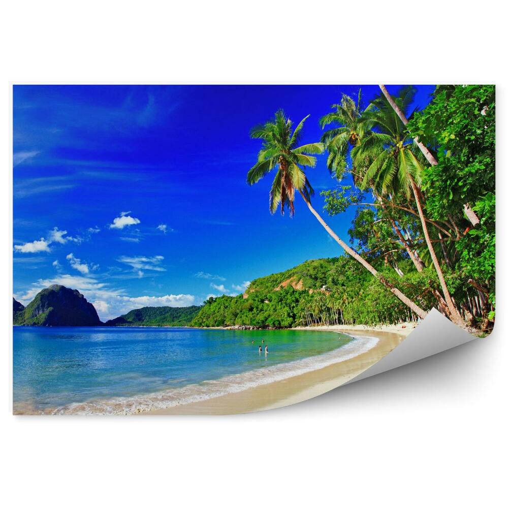 Fototapeta Panoramatická krásna plážová scenéria - el-nido Palawan