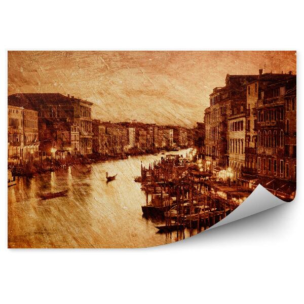 Fototapeta Canal Grande Benátky retro Taliansko