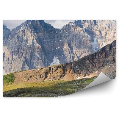 Fototapeta na stenu Pohľad Na Hory Skalnatý Národný Park Jazero Zelená Cesta Obloha Mraky