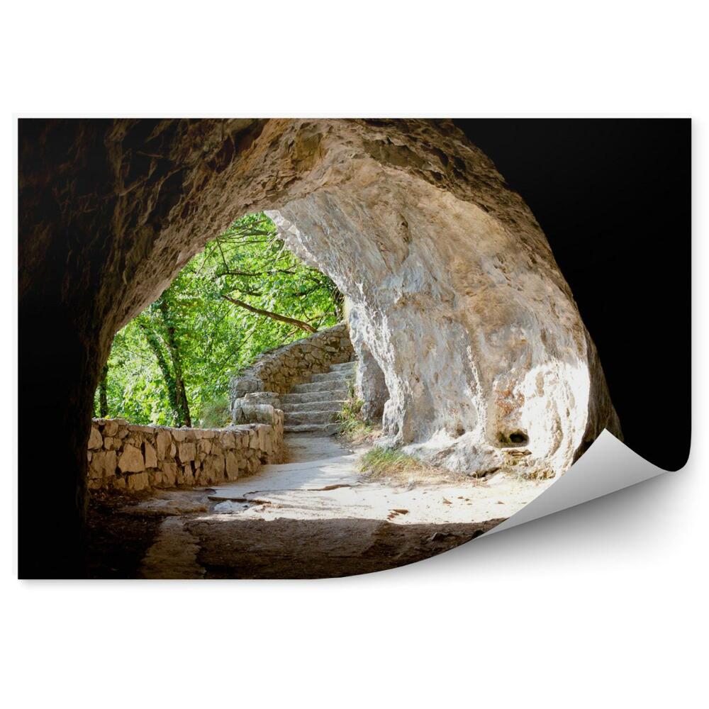 3d fototapeta Tunel v plitvických jazerách - chorvátsko.
