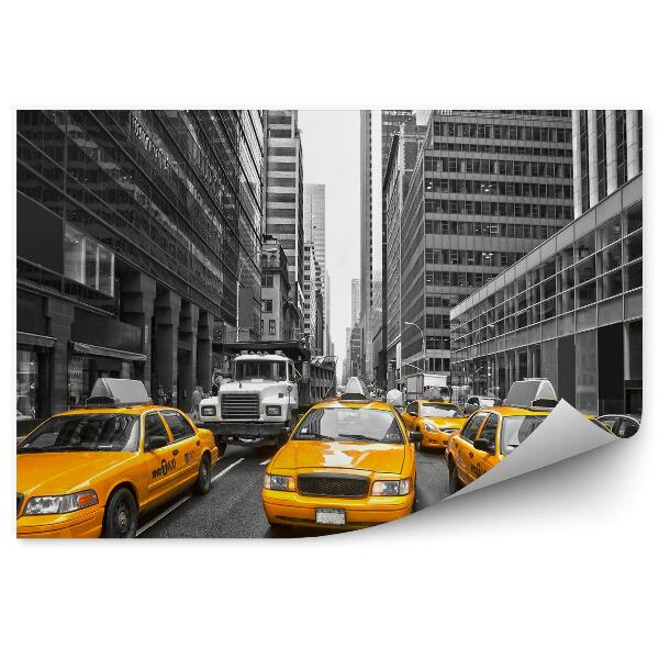 Fototapeta Žlté taxíky v New Yorku v USA