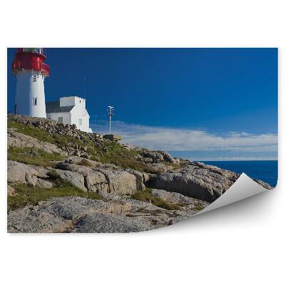 Fototapeta na stenu Maják Nórsko Skaly More