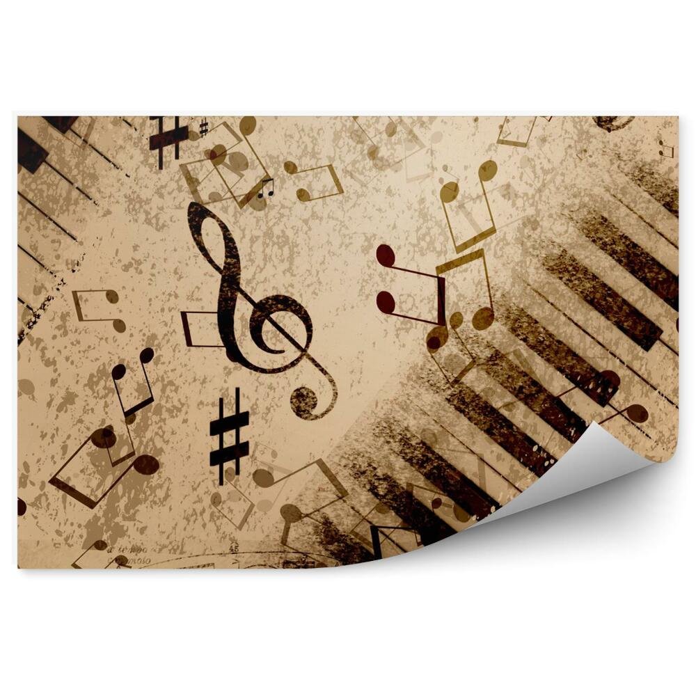 Fototapeta Vintage noty na pozadí