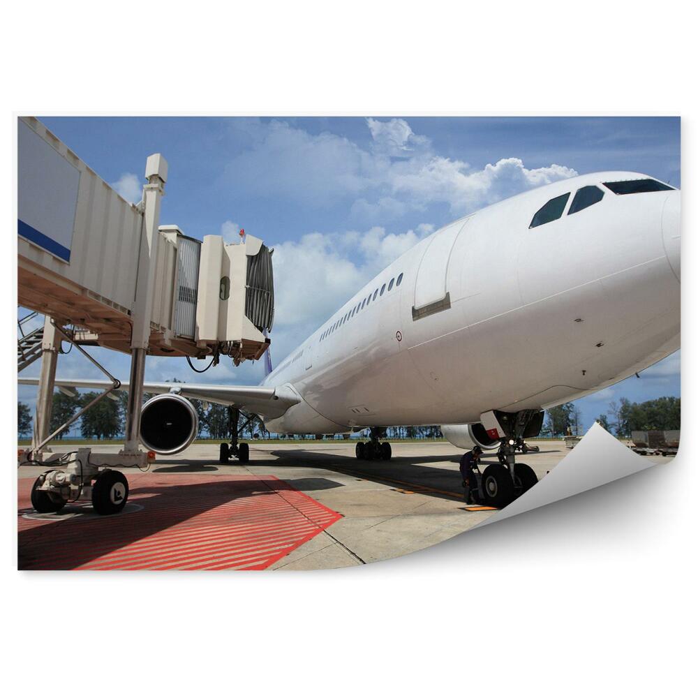 Fototapeta na stenu Zaparkované Lietadlo Letiskový Pás