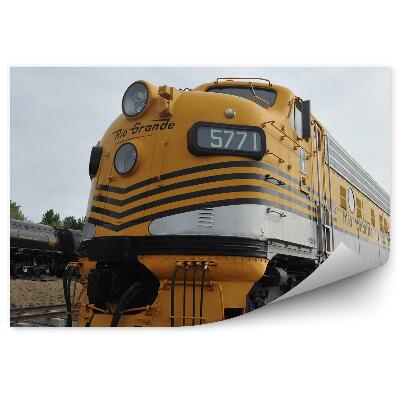 Fototapeta na stenu Lokomotíva na koľajniciach v denverskom múzeu