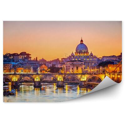 Fototapeta na stenu Dóm svätého Petra v nočnom Ríme