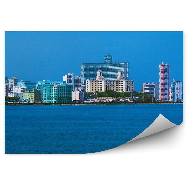 Fototapeta Budovy more obloha havana kuba