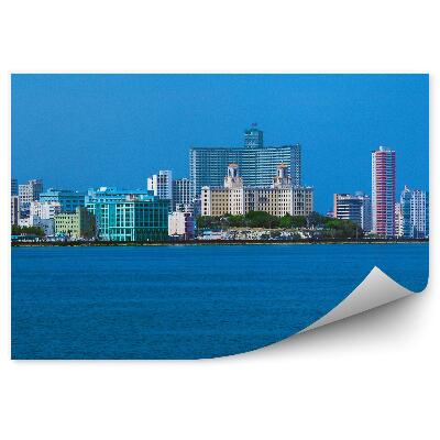 Fototapeta Budovy more obloha havana kuba