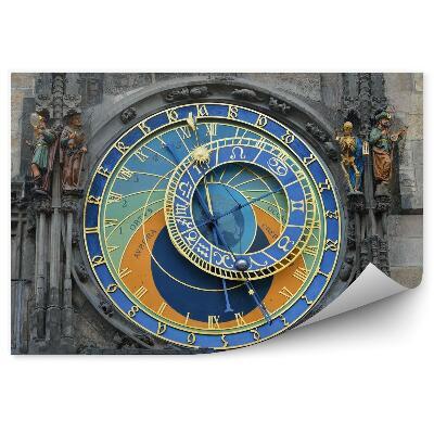 Fototapeta na stenu Ilustrácia mesta ľudia v snežných dáždnikoch