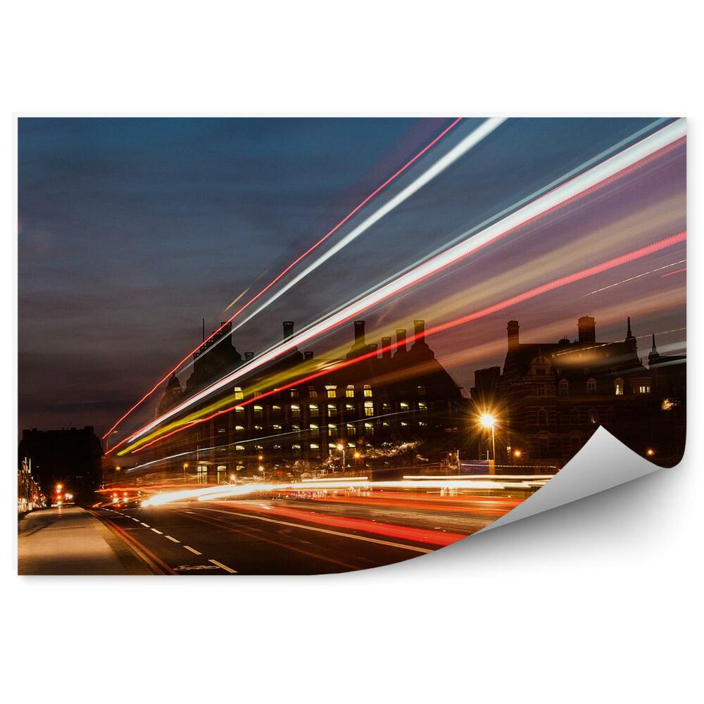 Fototapeta na stenu Big Ben budovy cesty nočná rýchlosť Londýn