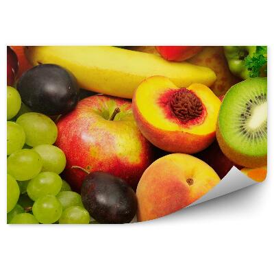 Fototapeta Čerstvé ovocie zelenina paprika jablko kiwi hrozno