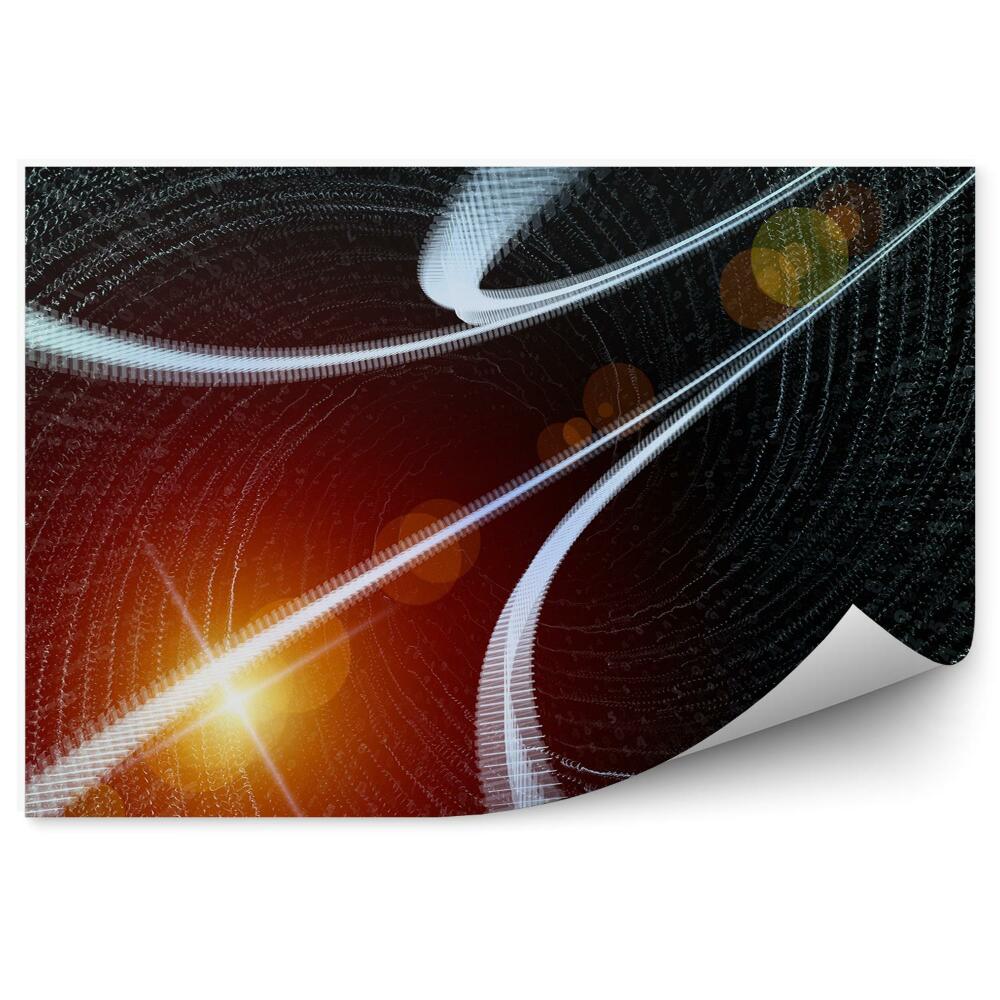 Fototapeta na stenu Červená žltá čierna biela