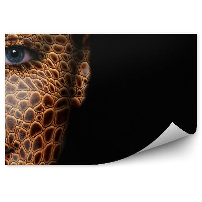 Fototapeta Žena Make-Up Jašterica Šupiny