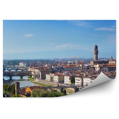 Fototapeta na stenu Zlatnícky most riečne budovy Florencia