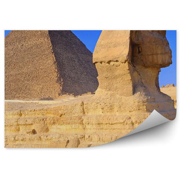 Fototapeta Pyramída v gíze sfinga egyptská obloha