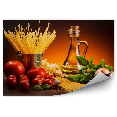 Fototapeta na stenu Pasta a čerstvá zelenina