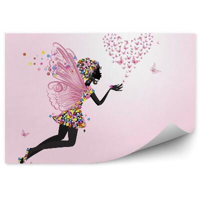 Fototapeta na stenu Kvetinová víla s motýľmi